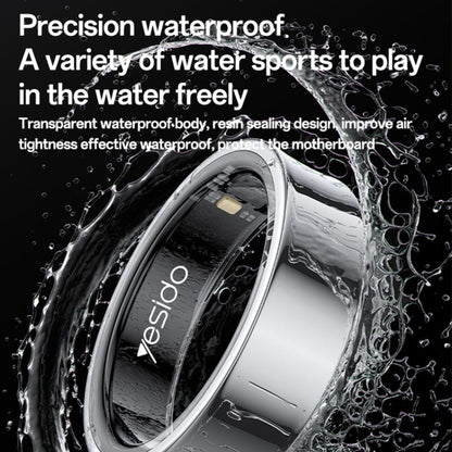 Yesido IO33 Health Monitor Smart Ring, Support Body Temperature / Heart Rate / Blood Pressure / Female Physiological Reminder, 57mm Inner Circumference, 60mm Inner Circumference, 63mm Inner Circumference, 65mm Inner Circumference, 68mm Inner Circumference
