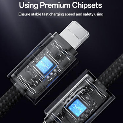 Yesido CA178 Portable Strip PD27W Type-C to 8 Pin Zinc Alloy Data Cable, Length: 20cm