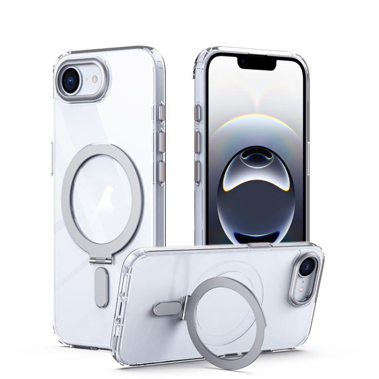 Airbag MagSafe Shockproof Frosted Phone Case with Fold Holder, For iPhone 16e / 17e, For iPhone 17 Pro Max, For iPhone 17 Pro, For iPhone 17, For iPhone Air