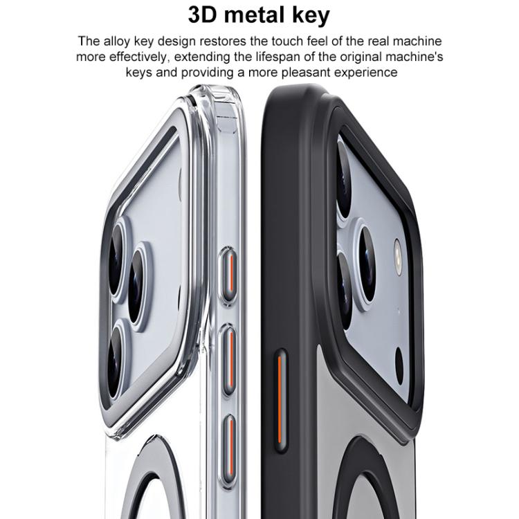Airbag MagSafe Shockproof Frosted Phone Case with Fold Holder, For iPhone 18 Pro / 17 Pro, For iPhone 16e / 17e, For iPhone 18 Pro Max / 17 Pro Max, For iPhone 17, For iPhone Air