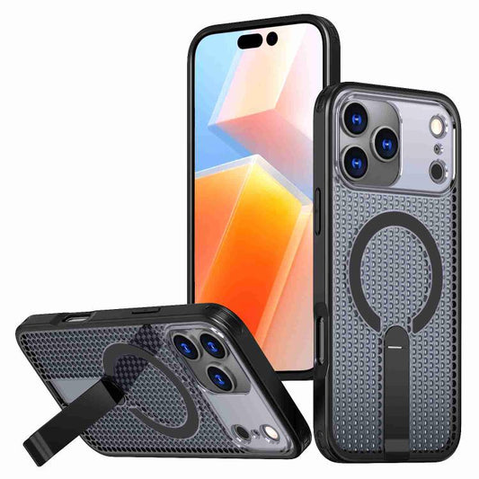 Honeycomb Cooling MagSafe Holder Phone Case, For iPhone 17 Pro Max, For iPhone 17 Pro, For iPhone 17, For iPhone Air, For iPhone 16 Pro Max, For iPhone 16 Pro, For iPhone 16 Plus, For iPhone 16, For iPhone 15 Pro Max, For iPhone 15 Pro