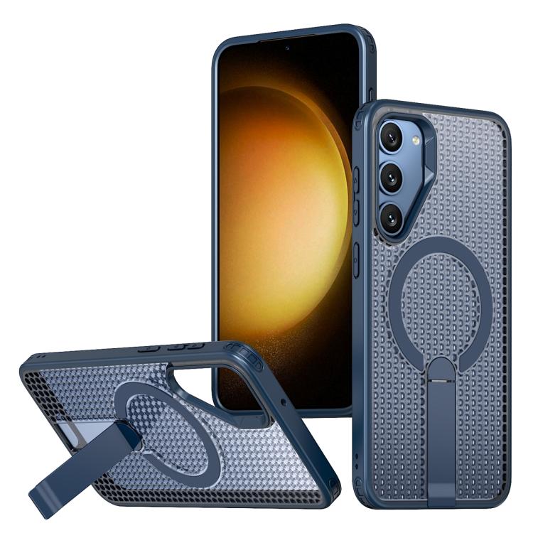 Honeycomb Cooling MagSafe Holder Phone Case, For Samsung Galaxy S26 Ultra 5G, For Samsung Galaxy A07 4G, For Samsung Galaxy A17 5G, For Samsung Galaxy M56 / F56 5G, For Samsung Galaxy A06 5G / 4G, For Samsung Galaxy S25 5G / S24 5G                     ...