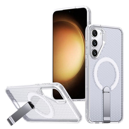 Honeycomb Cooling MagSafe Holder Phone Case, For Samsung Galaxy S26 Ultra 5G, For Samsung Galaxy A07 4G, For Samsung Galaxy A17 5G, For Samsung Galaxy M56 / F56 5G, For Samsung Galaxy A06 5G / 4G, For Samsung Galaxy S25 5G / S24 5G                     ...