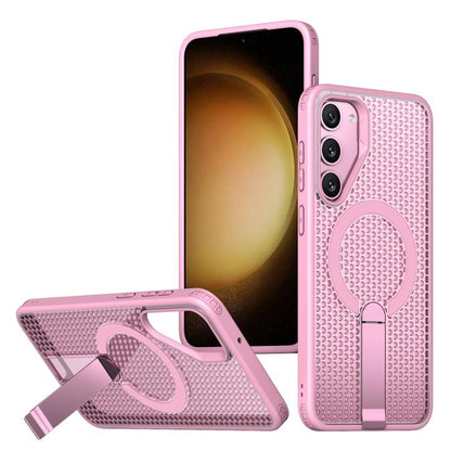 Honeycomb Cooling MagSafe Holder Phone Case, For Samsung Galaxy S26 Ultra 5G, For Samsung Galaxy A07 4G, For Samsung Galaxy A17 5G, For Samsung Galaxy M56 / F56 5G, For Samsung Galaxy A06 5G / 4G, For Samsung Galaxy S25 5G / S24 5G                     ...