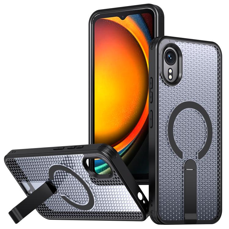 Honeycomb Cooling MagSafe Holder Phone Case, For Samsung Galaxy S26 Ultra 5G, For Samsung Galaxy A07 4G, For Samsung Galaxy A17 5G, For Samsung Galaxy M56 / F56 5G, For Samsung Galaxy A06 5G / 4G, For Samsung Galaxy S25 5G / S24 5G                     ...