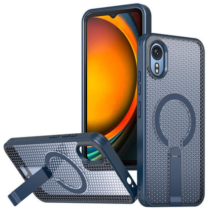 Honeycomb Cooling MagSafe Holder Phone Case, For Samsung Galaxy S26 Ultra 5G, For Samsung Galaxy A07 4G, For Samsung Galaxy A17 5G, For Samsung Galaxy M56 / F56 5G, For Samsung Galaxy A06 5G / 4G, For Samsung Galaxy S25 5G / S24 5G                     ...