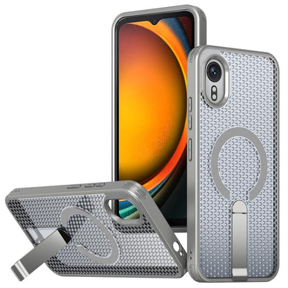 Honeycomb Cooling MagSafe Holder Phone Case, For Samsung Galaxy S26 Ultra 5G, For Samsung Galaxy A07 4G, For Samsung Galaxy A17 5G, For Samsung Galaxy M56 / F56 5G, For Samsung Galaxy A06 5G / 4G, For Samsung Galaxy S25 5G / S24 5G                     ...