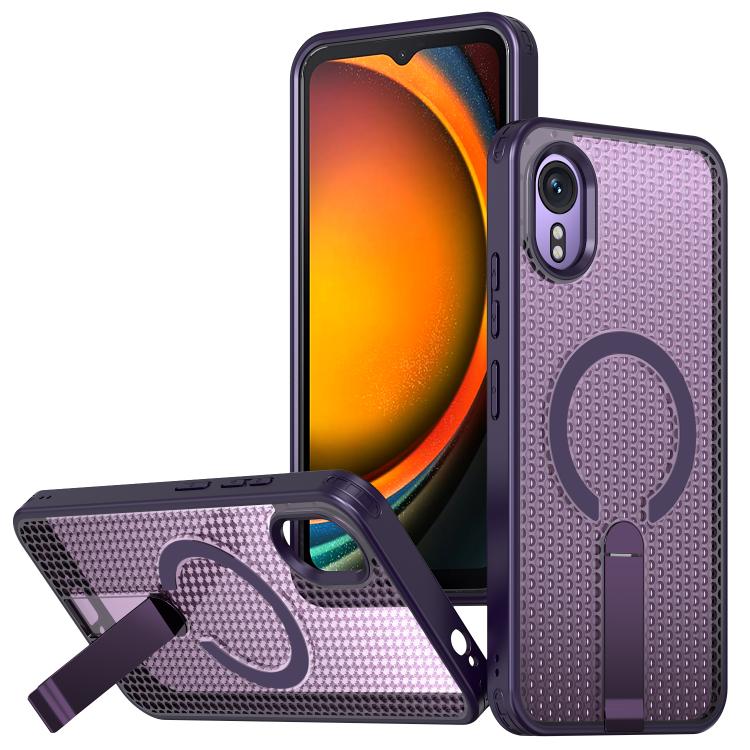 Honeycomb Cooling MagSafe Holder Phone Case, For Samsung Galaxy S26 Ultra 5G, For Samsung Galaxy A07 4G, For Samsung Galaxy A17 5G, For Samsung Galaxy M56 / F56 5G, For Samsung Galaxy A06 5G / 4G, For Samsung Galaxy S25 5G / S24 5G                     ...