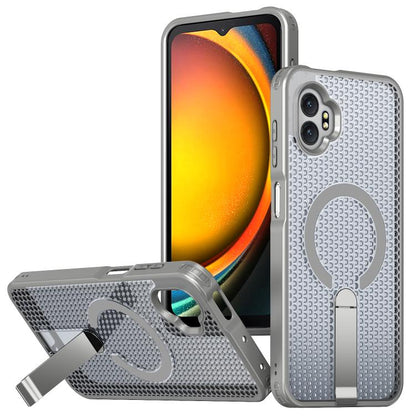Honeycomb Cooling MagSafe Holder Phone Case, For Samsung Galaxy S26 Ultra 5G, For Samsung Galaxy A07 4G, For Samsung Galaxy A17 5G, For Samsung Galaxy M56 / F56 5G, For Samsung Galaxy A06 5G / 4G, For Samsung Galaxy S25 5G / S24 5G                     ...