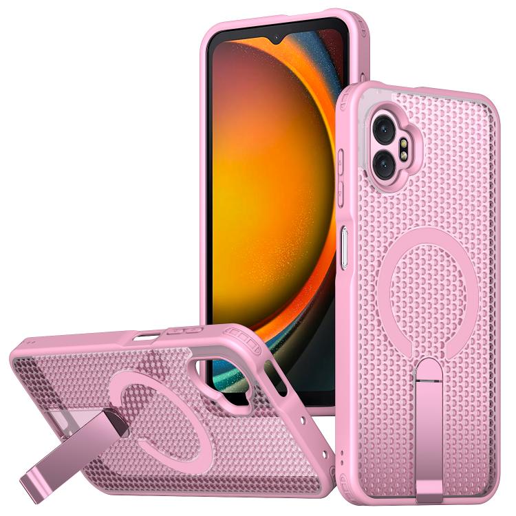 Honeycomb Cooling MagSafe Holder Phone Case, For Samsung Galaxy S26 Ultra 5G, For Samsung Galaxy A07 4G, For Samsung Galaxy A17 5G, For Samsung Galaxy M56 / F56 5G, For Samsung Galaxy A06 5G / 4G, For Samsung Galaxy S25 5G / S24 5G                     ...