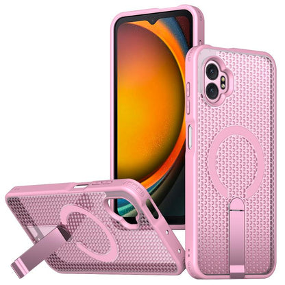 Honeycomb Cooling MagSafe Holder Phone Case, For Samsung Galaxy S26 Ultra 5G, For Samsung Galaxy A07 4G, For Samsung Galaxy A17 5G, For Samsung Galaxy M56 / F56 5G, For Samsung Galaxy A06 5G / 4G, For Samsung Galaxy S25 5G / S24 5G                     ...