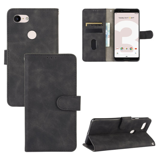 Solid Color Skin Feel Magnetic Buckle Horizontal Flip Calf Texture PU Leather Case with Holder & Card Slots & Wallet, For Google Pixel 3, For Google Pixel 3 XL, For Google Pixel 4, For Google Pixel 4 XL, For Google Pixel 4a, For Google Pixel 3a XL