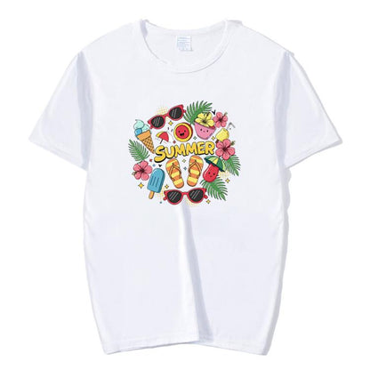 Summer Printed Round Neck Modal Short Sleeve T-shirt Print On Your Demand, S, M, L, XL, XXL, XXXL, XXXXL, XXXXXL
