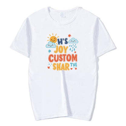 JOY CUSTOM Printed Round Neck Modal Short Sleeve T-shirt Print On Your Demand, S, M, L, XL, XXL, XXXL