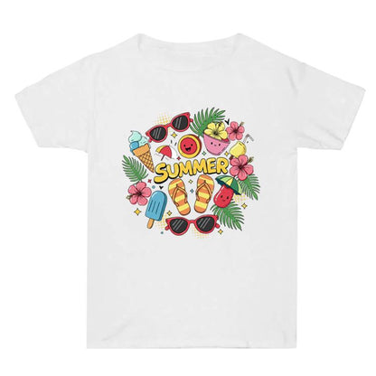 Summer Printed Summer Baggy Cotton Short Sleeve T-shirt Print On Your Demand, S, M, L, XL, XXL, XXXL