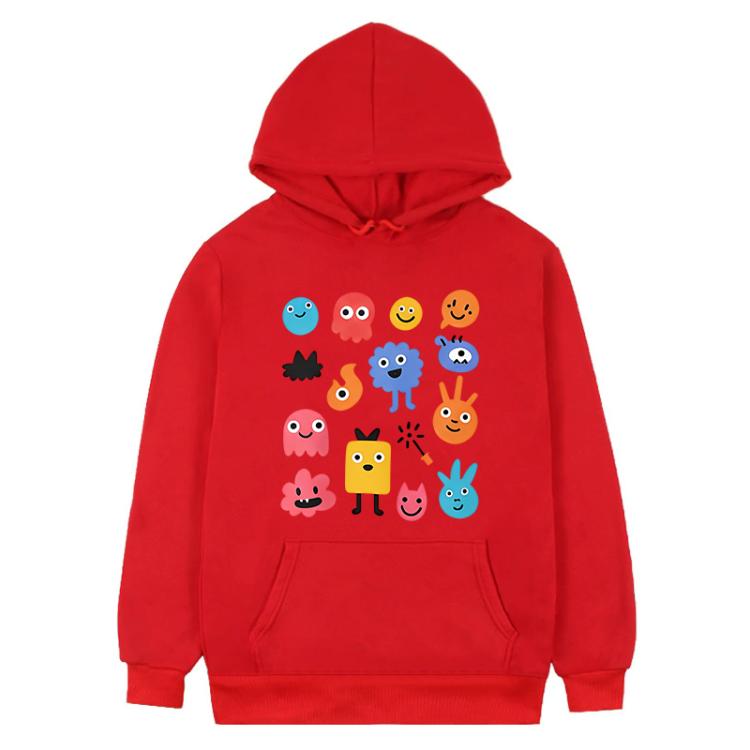 Cute Monsters Printed Fleece Hooded Sweatshirt Print On Your Demand, XS, S, M, L, XL, XXL, XXXL