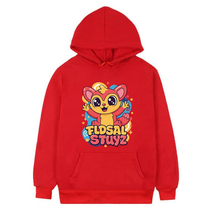 Red Elf Printed Fleece Hooded Sweatshirt Print On Your Demand, XS, S, M, L, XL, XXL, XXXL