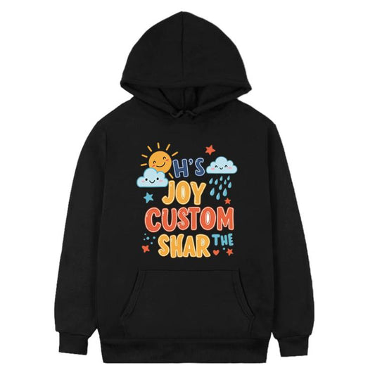 سويت شيرت بغطاء رأس من الصوف مطبوع حسب الطلب من JOY CUSTOM، متوفر بمقاسات XS، S، M، L، XL، XXL، XXXL