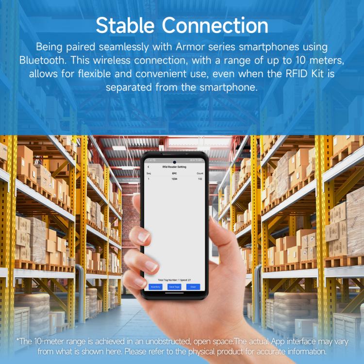 Ulefone Bluetooth 5.2 Portable UHF RFID Tag Reader