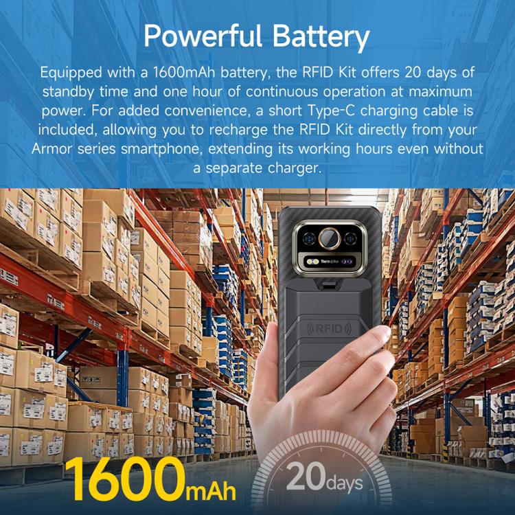 Ulefone Bluetooth 5.2 Portable UHF RFID Tag Reader