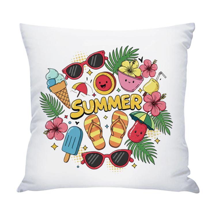 Summer Printed Sofa Pillow Case No Core Print On Your Demand, 35x35cm, 40x40cm, 45x45cm, 50x50cm, 60x60cm