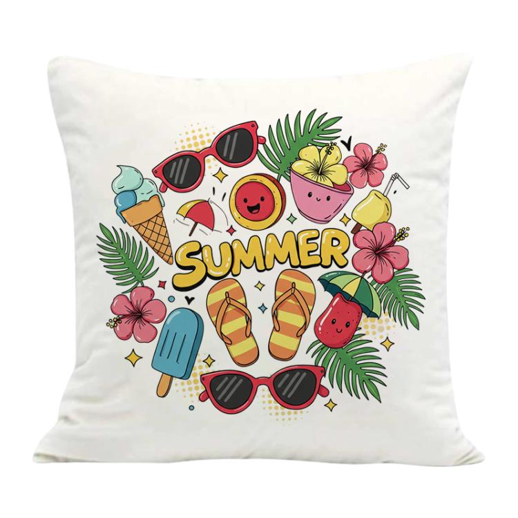 Summer Printed Sofa Pillow Case No Core Print On Your Demand, 35x35cm, 40x40cm, 45x45cm, 50x50cm, 60x60cm