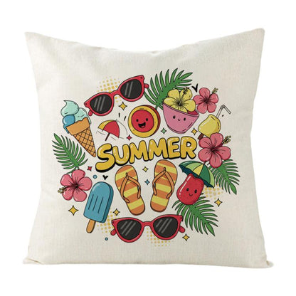 Summer Printed Sofa Pillow Case No Core Print On Your Demand, 35x35cm, 40x40cm, 45x45cm, 50x50cm, 60x60cm
