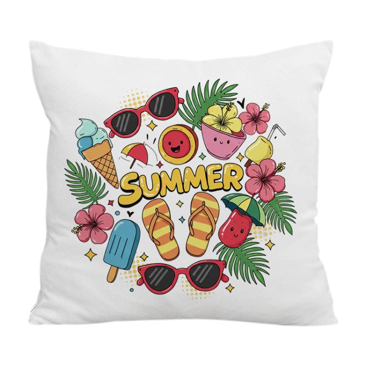Summer Printed Sofa Pillow Case No Core Print On Your Demand, 35x35cm, 40x40cm, 45x45cm, 50x50cm, 60x60cm