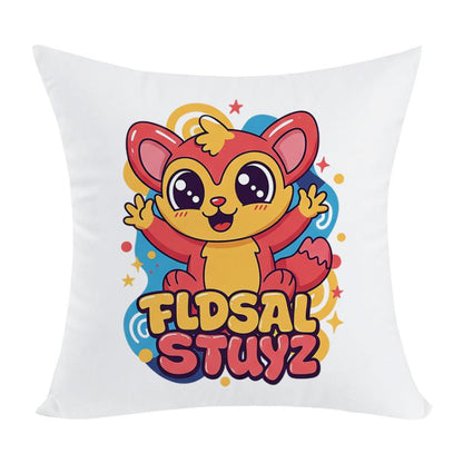 Red Elf Printed Sofa Pillow Case No Core Print On Your Demand, 35x35cm, 40x40cm, 45x45cm, 50x50cm, 60x60cm