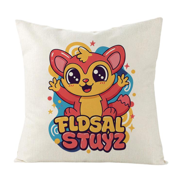 Red Elf Printed Sofa Pillow Case No Core Print On Your Demand, 35x35cm, 40x40cm, 45x45cm, 50x50cm, 60x60cm