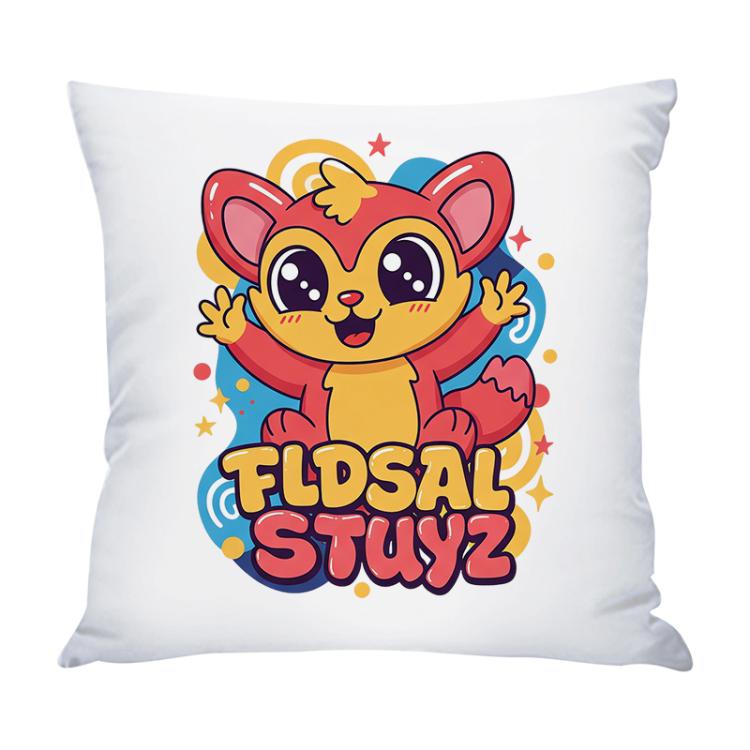 Red Elf Printed Sofa Pillow Case No Core Print On Your Demand, 35x35cm, 40x40cm, 45x45cm, 50x50cm, 60x60cm