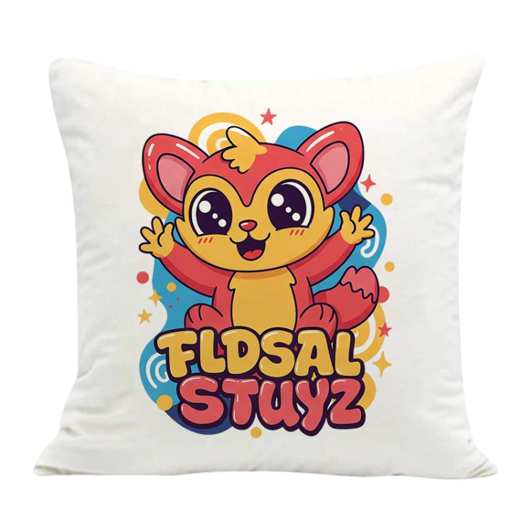 Red Elf Printed Sofa Pillow Case No Core Print On Your Demand, 35x35cm, 40x40cm, 45x45cm, 50x50cm, 60x60cm