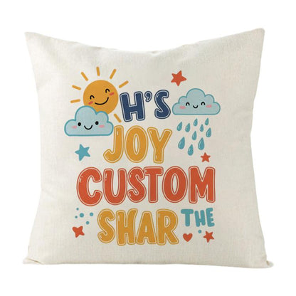 JOY CUSTOM Printed Sofa Pillow Case No Core Print On Your Demand, 35x35cm, 40x40cm, 45x45cm, 50x50cm, 60x60cm