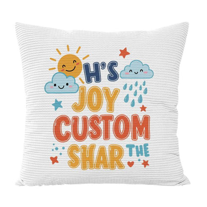 JOY CUSTOM Printed Sofa Pillow Case No Core Print On Your Demand, 35x35cm, 40x40cm, 45x45cm, 50x50cm, 60x60cm