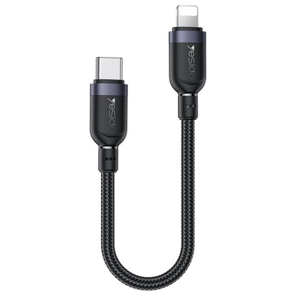 Yesido CA187 27W Type-C to 8 Pin Aluminum Alloy Data Cable, Length: 0.3m