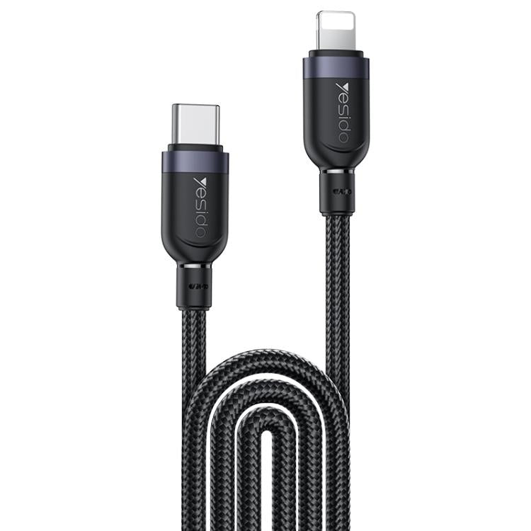 Yesido CA193 27W Type-C to 8 Pin Aluminum Alloy Data Cable, Length: 3m