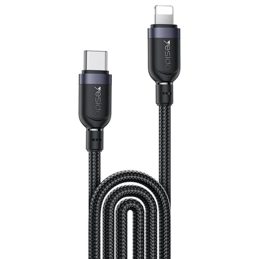 Yesido CA193 27W Type-C to 8 Pin Aluminum Alloy Data Cable, Length: 3m