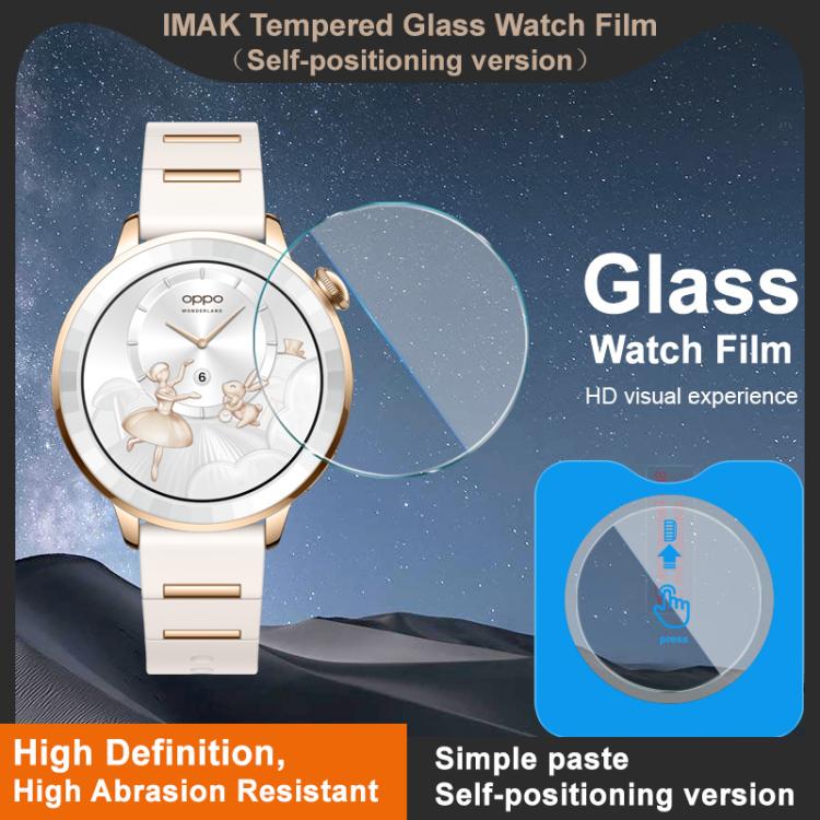 imak Tempered Glass Watch Film, Self-positioning Version, For OPPO Watch X3 Mini High Gloss Gold, For OPPO Watch X3, For OPPO Watch X2