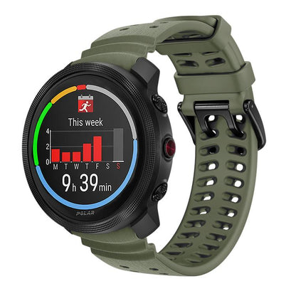 Double Buckle Silicone Sport Watch Band, For Polar Vantage M3