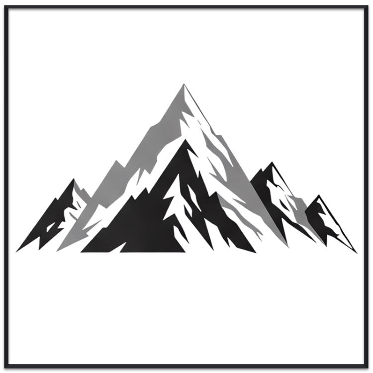 Snow Mountain Decorative Painting with PS Frame Print On Your Demand, 15x20cm, 20x20cm, 30x30cm, 40x40cm, 50x50cm, 60x60cm, 70x70cm, 80x80cm, 90x90cm