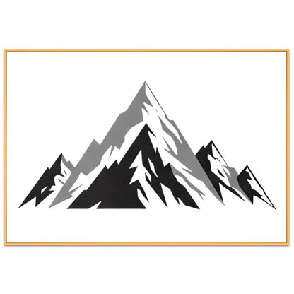 Snow Mountain Decorative Painting with Aluminum Alloy Frame Print On Your Demand, 15x20cm, 20x20cm, 30x30cm, 40x40cm, 50x50cm, 60x60cm, 70x70cm, 80x80cm, 90x90cm