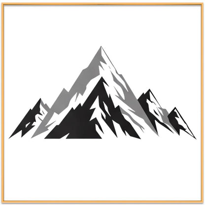 Snow Mountain Decorative Painting with Aluminum Alloy Frame Print On Your Demand, 15x20cm, 20x20cm, 30x30cm, 40x40cm, 50x50cm, 60x60cm, 70x70cm, 80x80cm, 90x90cm