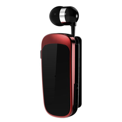 K52 Business Lavalier Retractable Cable Bluetooth Earphone
