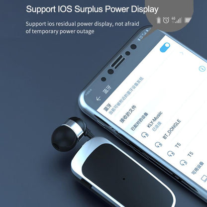 K52 Business Lavalier Retractable Cable Bluetooth Earphone