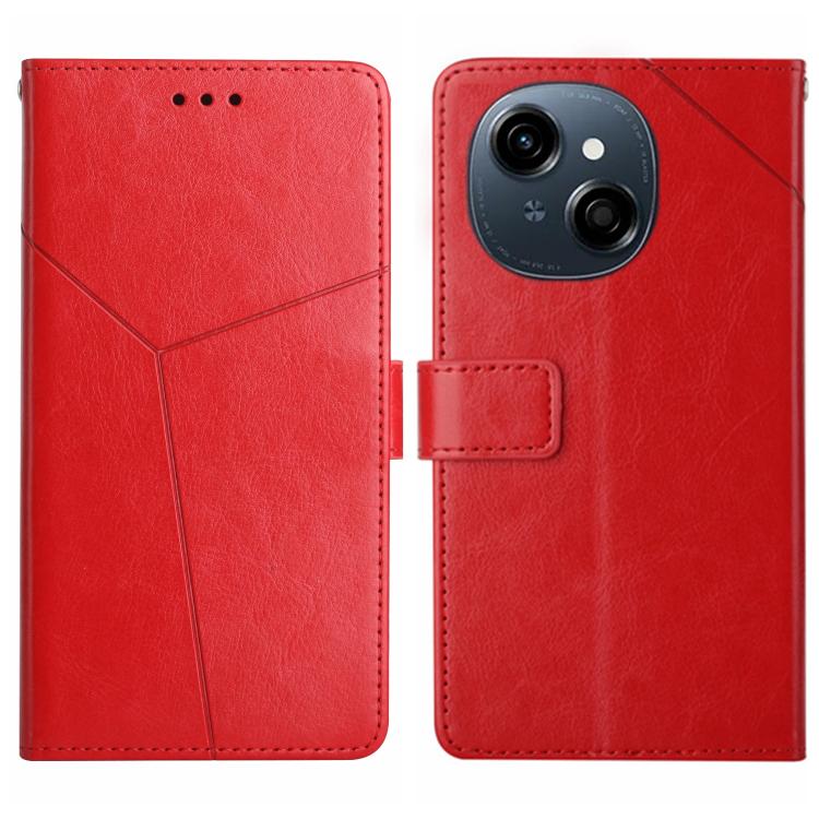 Y-shaped Pattern Flip Leather Phone Case, For Tecno Spark 40C, For Tecno Pova 7 5G, For Tecno Spark 40 Pro+ 4G, For Tecno Spark 40 Pro 4G, For Tecno Spark 40 4G, For Tecno Pova 7 Ultra 5G, For Tecno Pova 7 4G, For Tecno Pova Curve 5G                   ...
