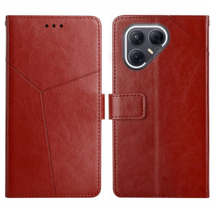 Y-shaped Pattern Flip Leather Phone Case, For Tecno Spark 40C, For Tecno Pova 7 5G, For Tecno Spark 40 Pro+ 4G, For Tecno Spark 40 Pro 4G, For Tecno Spark 40 4G, For Tecno Pova 7 Ultra 5G, For Tecno Pova 7 4G, For Tecno Pova Curve 5G                   ...
