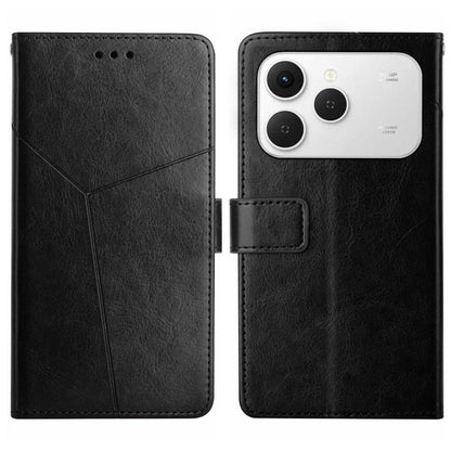 Y-shaped Pattern Flip Leather Phone Case, For Tecno Spark 40C, For Tecno Pova 7 5G, For Tecno Spark 40 Pro+ 4G, For Tecno Spark 40 Pro 4G, For Tecno Spark 40 4G, For Tecno Pova 7 Ultra 5G, For Tecno Pova 7 4G, For Tecno Pova Curve 5G                   ...