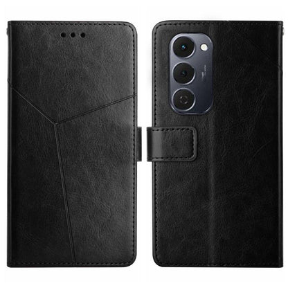 Y-shaped Pattern Flip Leather Phone Case, For Tecno Spark 40C, For Tecno Pova 7 5G, For Tecno Spark 40 Pro+ 4G, For Tecno Spark 40 Pro 4G, For Tecno Spark 40 4G, For Tecno Pova 7 Ultra 5G, For Tecno Pova 7 4G, For Tecno Pova Curve 5G                   ...