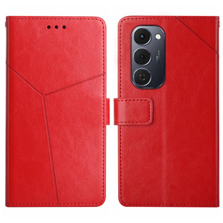 Y-shaped Pattern Flip Leather Phone Case, For Tecno Spark 40C, For Tecno Pova 7 5G, For Tecno Spark 40 Pro+ 4G, For Tecno Spark 40 Pro 4G, For Tecno Spark 40 4G, For Tecno Pova 7 Ultra 5G, For Tecno Pova 7 4G, For Tecno Pova Curve 5G                   ...