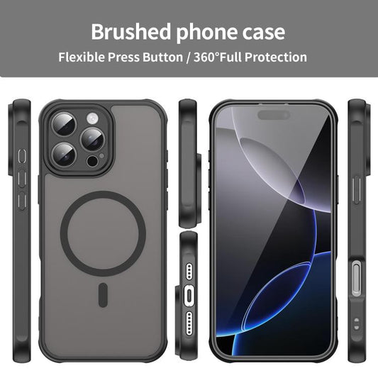 Fan Dun Series TPU Hybrid PC Frosted Magsafe Phone Case, For iPhone 17e / 16e, For iPhone 17 Pro Max, For iPhone 17 Pro, For iPhone 17, For iPhone  Air, For iPhone 16 Pro Max, For iPhone 16 Pro, For iPhone 16 Plus, For iPhone 16, For iPhone 15 Pro Max ...